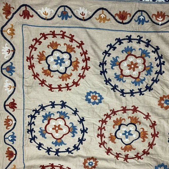 Embroidered Duvet Cover and 1 Sham NWT - Picture 8 of 12